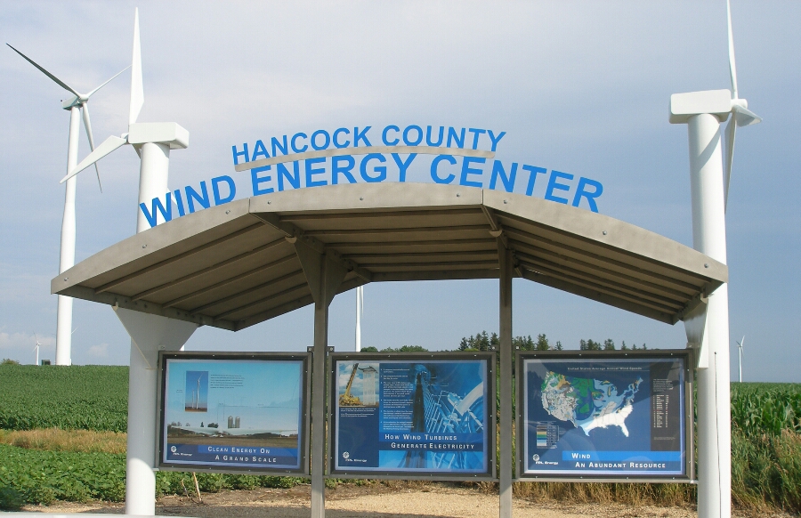 hancock county wind power center